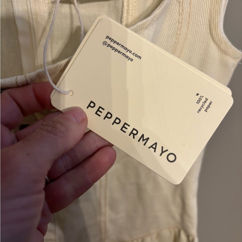 NWT Peppermayo Isabella Denim Bustier Dress - Antique Sz 2 - Picture 6 of 8